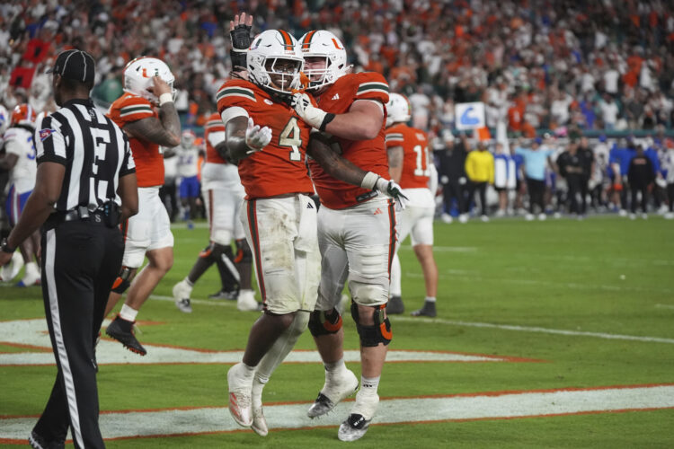 Miami Jumps to No. 2 in AP Top 25 Behind Ohio State